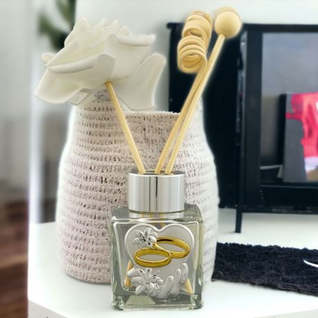 PROFUMATORE AMBIENTE CON FEDI INTRECCIATE
