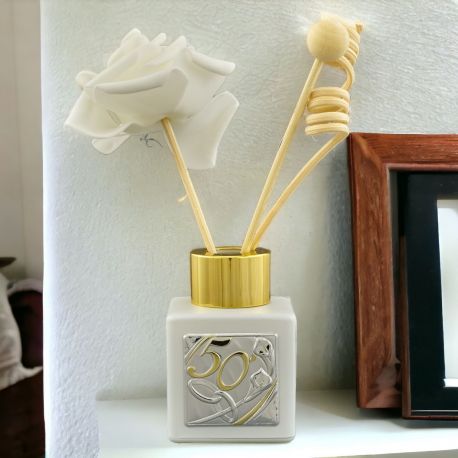 DIFFUSORE ESSENZA 50° ANNIVERSARIO CON FEDI INTRECCIATE