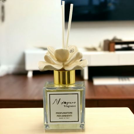 PROFUMATORE AMBIENTE ROSA CAPODIMONTE AVORIO PER EVENTI IMPORTANTI