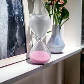 CLESSIDRA SABBIA ROSA: BOMBONIERE PER BATTESIMO E PRIMO COMPLEANNO