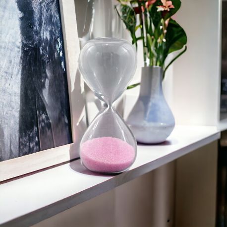 CLESSIDRA SABBIA ROSA: BOMBONIERE PER BATTESIMO E PRIMO COMPLEANNO