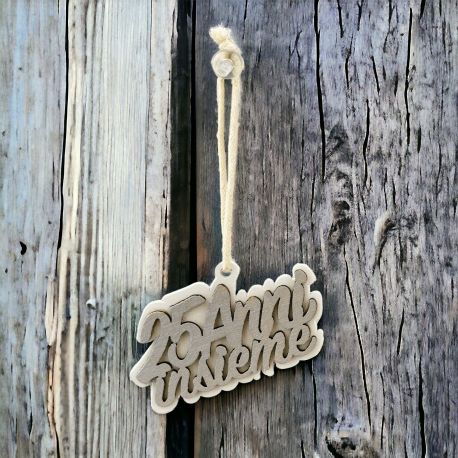 APPENDINO DOPPIANTO LEGNO & ARGENTO "25 ANNI INSIEME"