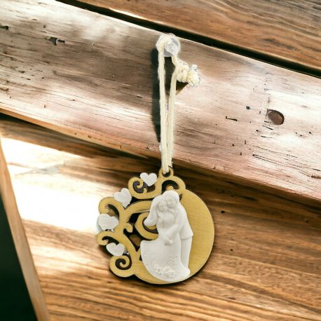 APPENDINO LUNA & ALBERO DELLA VITA IN LEGNO CON SPOSI: DIY MATRIMONIO