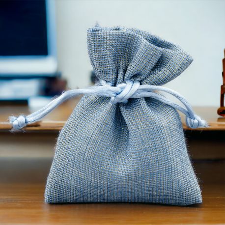 SACCHETTINI PORTACONFETTI COLOR ORO/CELESTE: ELEGANTI E ORIGINALI