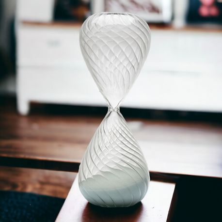 CLESSIDRA VETRO REGALO ORIGINALE E UTILE PER MATRIMONIO ED ANNIVERSARI