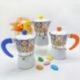 CAFFETTIERA CON DECORO MAIOLICHE ASSORTITI BOMBONIERE UTILI ED ECONOMICHE