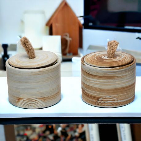 CANDELA ETNICA IN CERAMICA ASSORTITA REGALO UNICO!