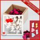 SCATOLA PROFUMATORE CON POTPOURRI INSERZIONE LEGNO+CALAMITA CUORE