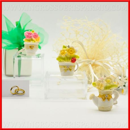 PORTACHIAVI COMPLEANNO FIORI IN VASO ECONOMICI ORIGINALI IDEE APRIFESTA ONLINE