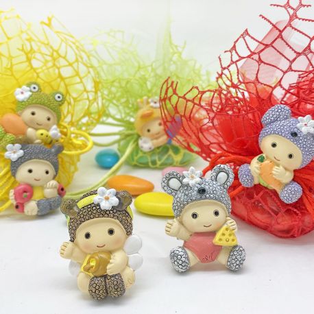 MINI CALAMITE CON BIMBO ANIMALETTO ASSORTITO IN 6 VARIANTI.