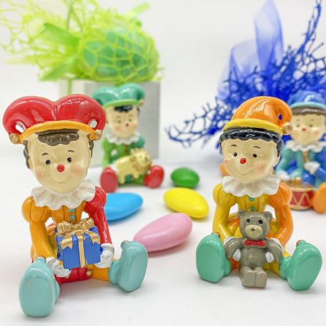 STATUINA JOLLY ASSORTITA IN QUATTRO VARIANTI PENSIERINI NASCITA, BATTESIMO, COMPLEANNO