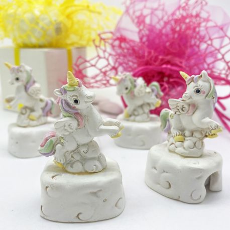 TEMPERINO CON SIMPATICO UNICORNO PENSIERINO, GADGET COMPLEANNO BIMBA