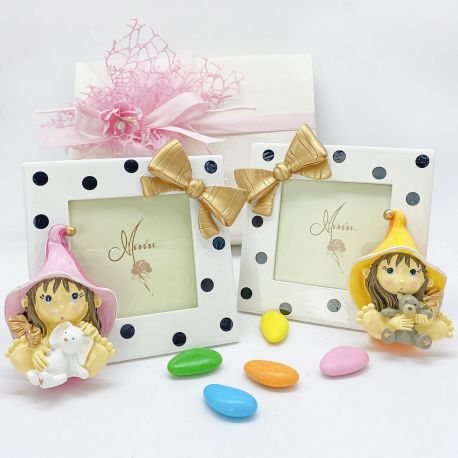 PORTAFOTO CON STREGHETTA: UN TOCCO DI MAGIA PER BATTESIMI, COMUNIONI E COMPLEANNI