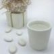 CANDELA PROFUMATA CON PORTACANDELA IN CERAMICA, BOMBONIERE ELEGANTI EVENTO