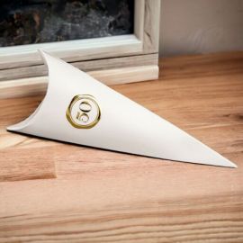 SCATOLINE PER CONFETTI A FORMA DI CONO CON NUMERO 50 IN RILIEVO