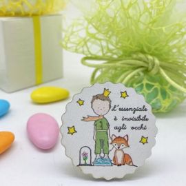 MAGNETE A TEMA PICCOLO PRINCIPE CONFETTATA EVENTO UNICA PERSONALIZZABILE