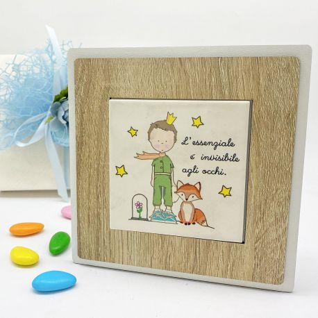 SOTTOPENTOLA PICCOLO PRINCIPE PERSONALIZZABILE ORIGINALE BOMBONIERA PER BATTESIMO E COMUNIONE