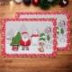 SET DUE TOVAGLIETTE CON BABBO NATALE E ANIMALI CON CAPPELLI NATALIZI COLLEZIONE "BABBOMATTO SOLIDALE 2024"