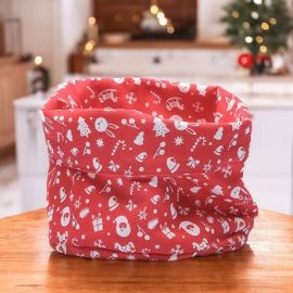 CESTINO PER PANE NATALIZIO IN COTONE ROSSO E BIANCO REGALO PERFETTO PER NATALE