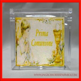 SCATOLA PLEX COMUNIONE MASCHIO OSTIA CONFETTATA ECONOMICA OFFERTA STOCK FAI DA TE