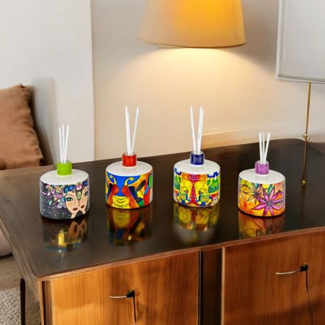 DIFFUSORE ESSENZE IN CERAMICA STILE NAIF BOMBONIERA ORIGINALE PER EVENTI