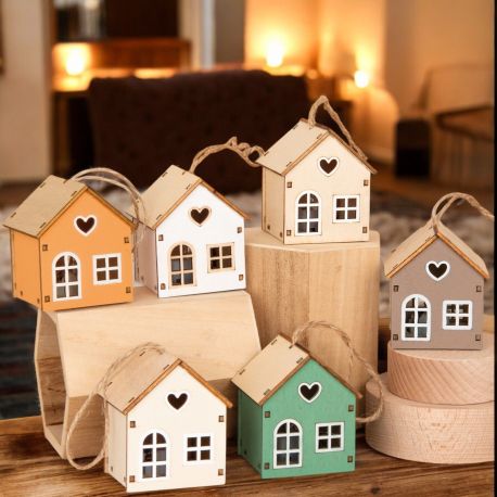 CASETTA LUMINOSA CON LED ASSORTITA IN 6 COLORI