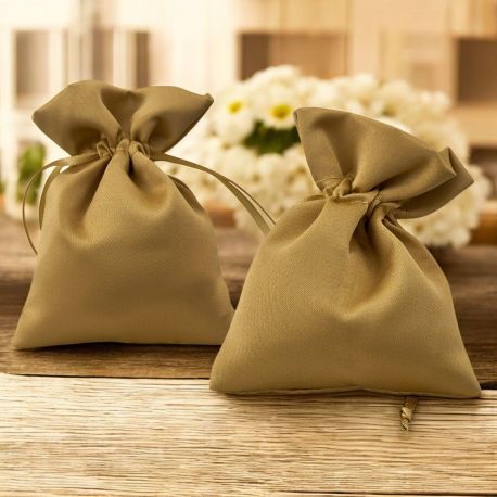 SACCHETTI PORTACONFETTI CON TIRANTI ANNIVERSARIO NOZZE ORO