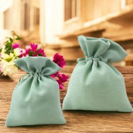 SACCHETTI PORTACONFETTI VERDI ECONOMICI PER CONFETTATA CONFEZIONAMENTO BOMBONIERE