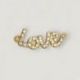 PENDAGLIO LOVE STRASS CONFETTATA ECONOMICA E ORGINALE