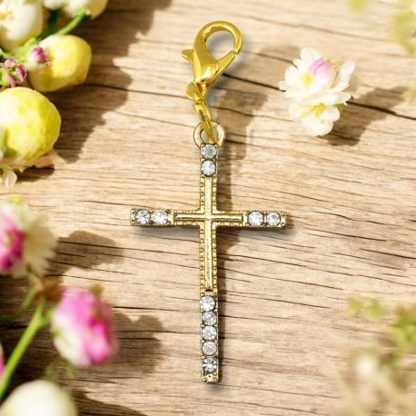 CIONDOLO CROCE STRASS: ECONOMICI E ORGINALI PER COMUNIONE E CRESIMA