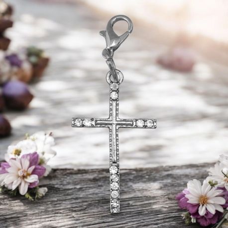 CIONDOLO CROCE STRASS ECONOMICI COMUNIONE CRESIMA