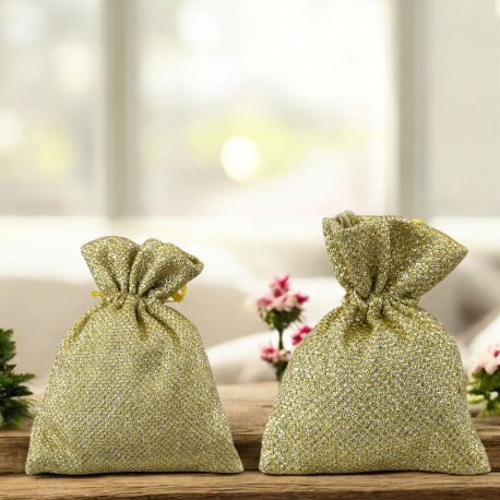 SACCHETTI PORTACONFETTI ECONOMICI PER NOZZE ORO