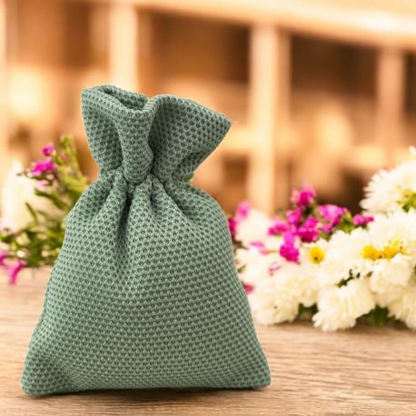 SACCHETTI PORTACONFETTI VERDE CON TIRANTI ECONOMICI PER EVENTI SPECIALI