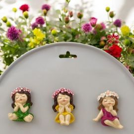 STATUINA BIMBA CORONCINA FIORI COMUNIONE CRESCIMA COMPLEANNO