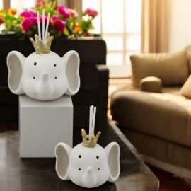 LAMPADA LED E PROFUMATORE TESTA ELEFANTE BATTESIMO PRIMO COMPLEANNO
