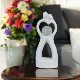 COPPIA STILIZZATA CON SFERA LED, BOMBONIERE ORIGINALI MATRIMONIO