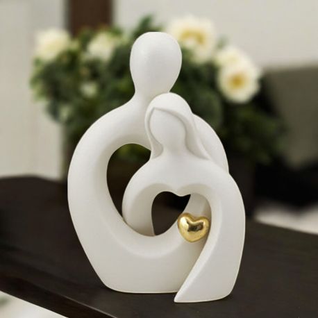 COPPIA INTRECCIATA CUORICINO ORO IDEE ORIGINALI NOZZE ORO