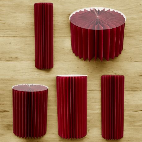 COLONNA LUMINOSA ROSSA PER COMUNIONE E CRESIMA