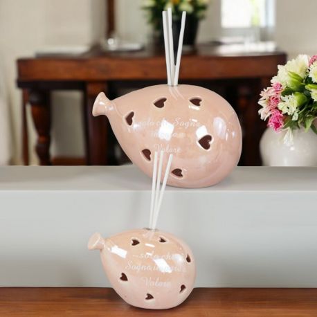 LAMPADA LED CON PROFUMATORE ESSENZA PALLONCINO E FRASE "SOLO CHI SOGNA IMPARA A VOLARE"