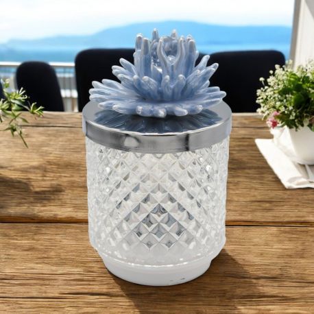 LAMPADA LED EFFETTO DIAMANTE CORALLO BLU E TELECOMANDO RGB