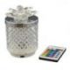 LAMPADA LED EFFETTO DIAMANTE CON LUCE RGB E TELECOMANDO COPERCHIO ARGENTO