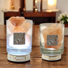 LAMPADA LED SALE HIMALAYA SIMBOLI SACRI SANTA CRESIMA BOMBONIERA ORIGINALE