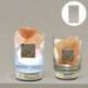 LAMPADA LED CON SALE HIMALAYANO, SIMBOLO FEDI COLOR ORO BOMBONIERE MATRIMONIO PARTICOLARI