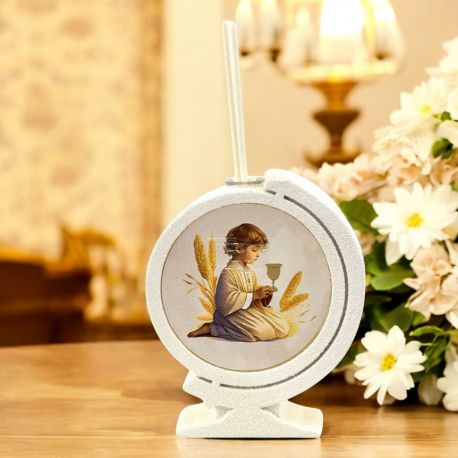 DIFFUSORE ESSENZA MAPPA MONDO LED COMUNIONE BIMBO