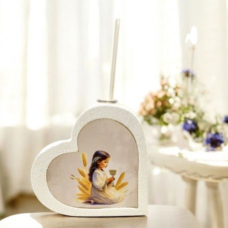 DIFFUSORE ESSENZA LED A FORMA DI CUORE CON BIMBA CHE PREGA