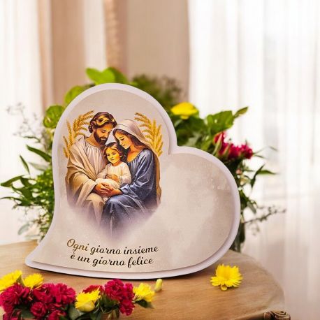 DIFFUSORE AMBIENTE CUORE SACRA FAMIGLIA E FRASE