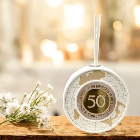 DIFFUSORE ESSENZA MONDO LED 50 ANNI INSIEME