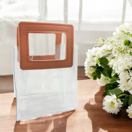 BUSTA QUADRATA ROSA WATERPROOF CON MANICI PER TUTTI GLI EVENTI