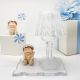 LUCE LED CON STATUINA ANGIOLETTO LECCA LECCA BATTESIMO BIMBO PERSONALIZZATA