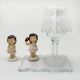 LUMETTO LED CON STATUINA BAMBINA IDEA REGALO PRIMA COMUNIONE ELEGANTE